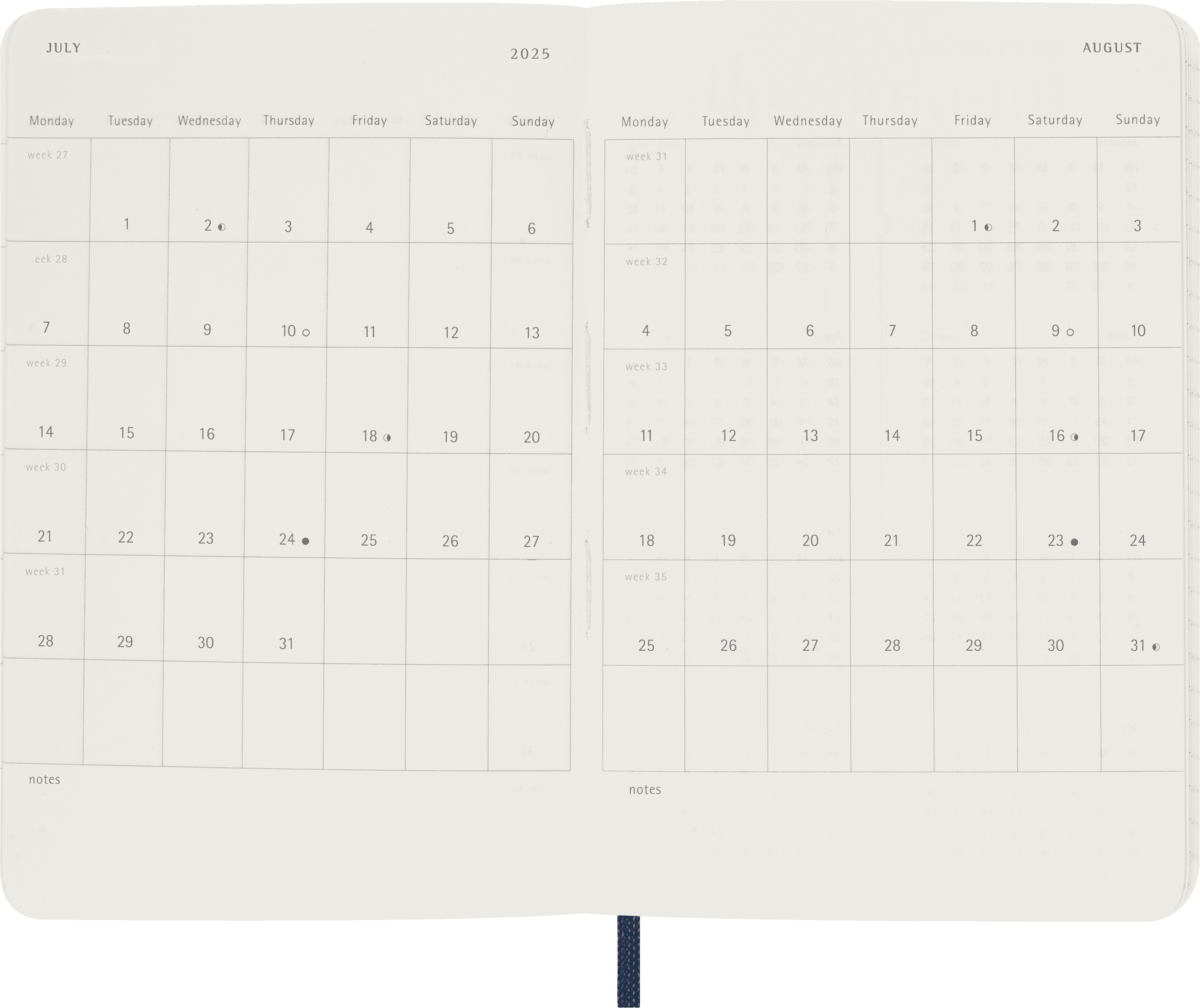 Classic Planner 2025 Pocket Daily, soft cover, 12 months
