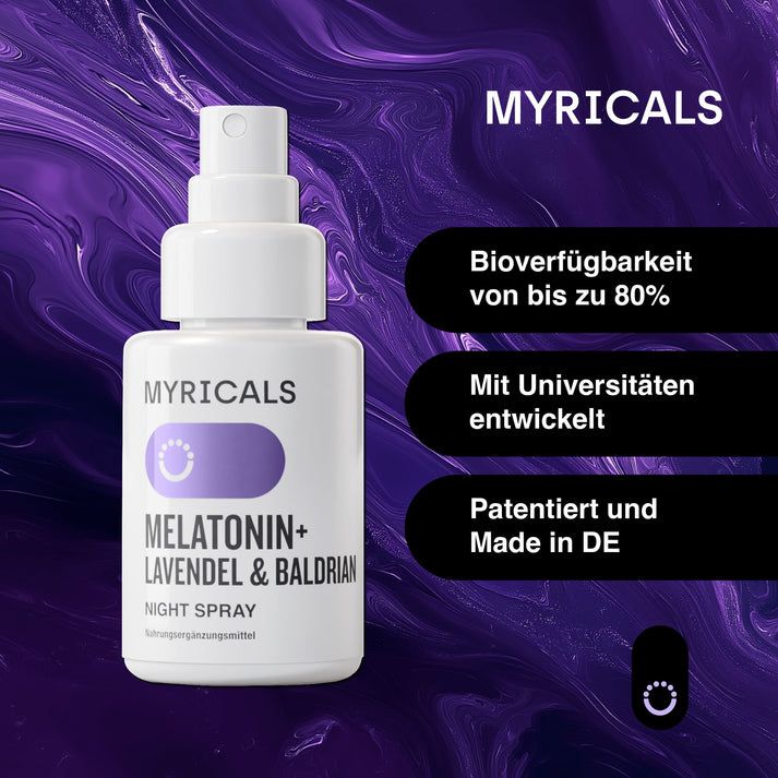 MYRICALS MELATONIN LAVENDEL UND BALDRIAN - PREMIUM NIGHT SPRAY