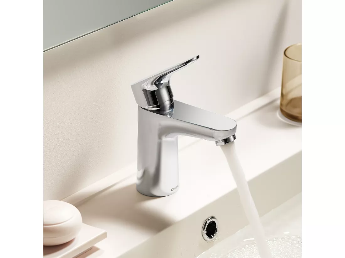 Cecipa max Mitigeur de lavabo Robinet noir Robinet de salle de bain en acier inoxydable,EU Modèle