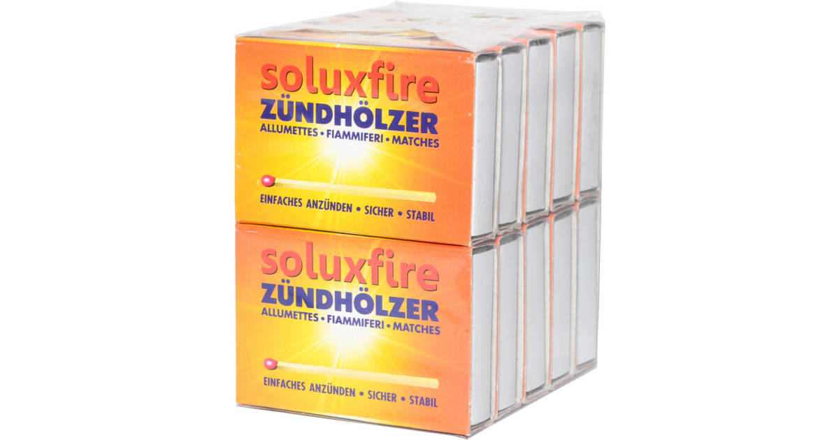 Soluxfire Zündhölzer 10er-Packung