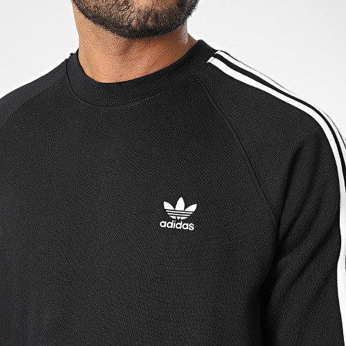 Sweat Crewneck A Bandes 3 Stripes IM2087 Noir