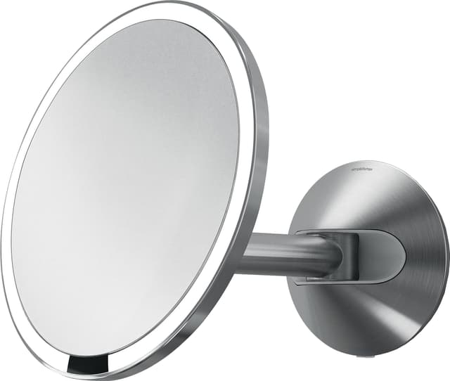 Simplehuman kosmetikspejl med smart sensor og stander (børstet stål)