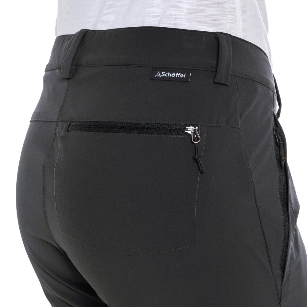 Schöffel Ascona Zip Off Hose Damen asphalt