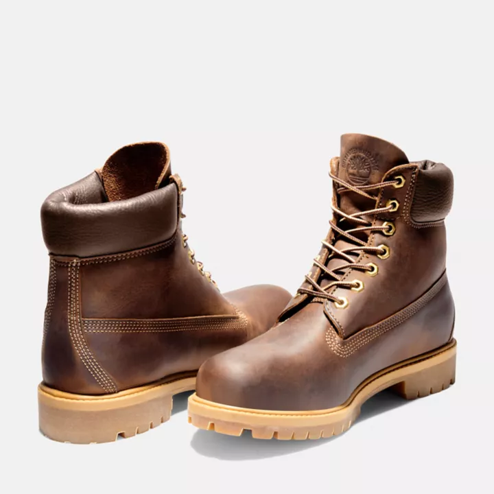 6-inch Boot imperméable Timberland Premium Heritage pour homme en marron foncé