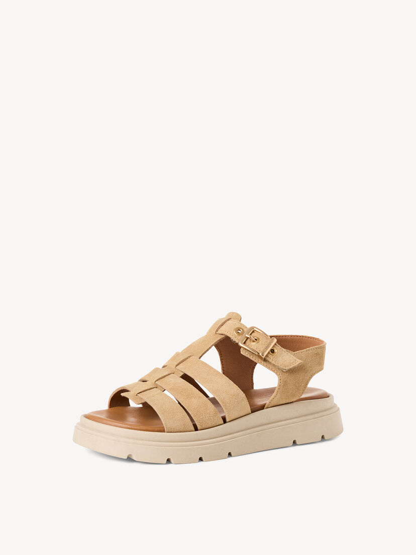 Leren Sandaaltje - beige