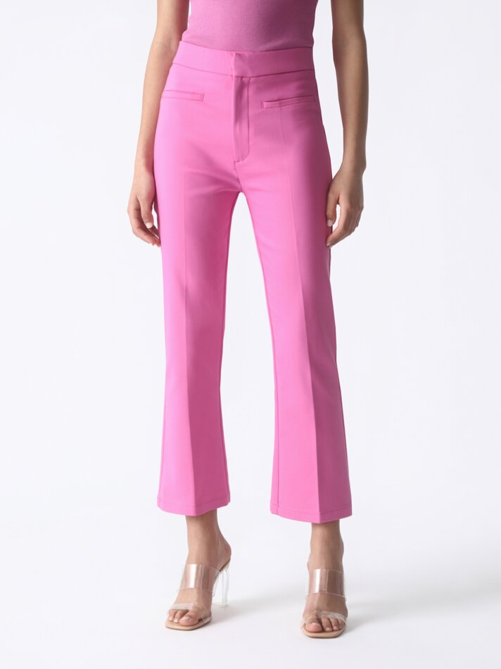 Calça mini flare - Rosa