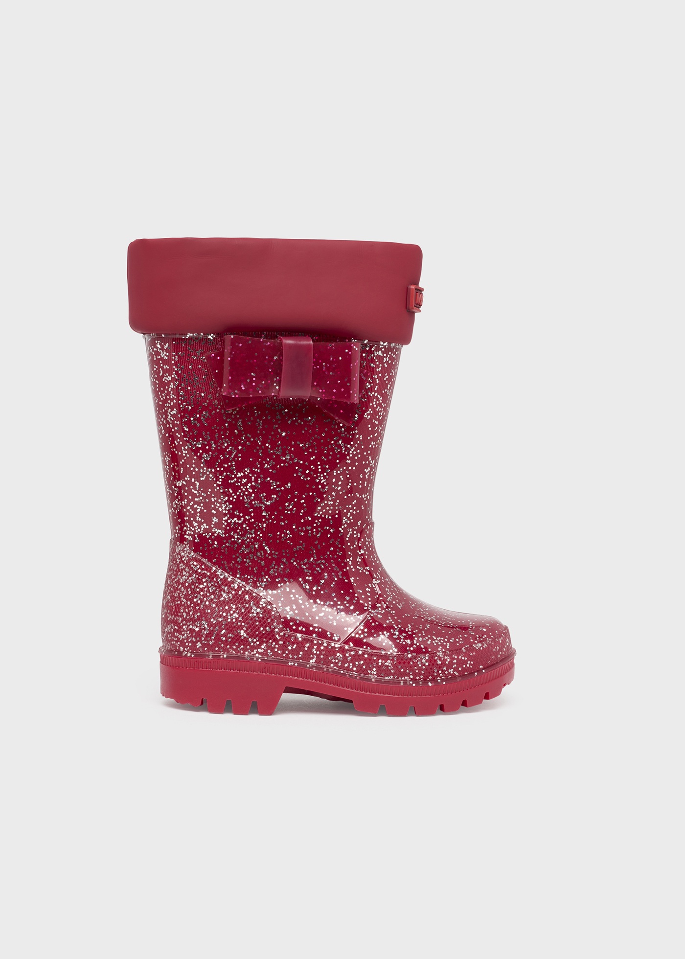 Bota de chuva com glitter para meninas