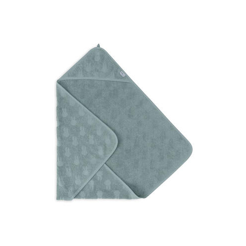 Cape de bain éponge jacquard 75x75 Miffy peekaboo - Sea green - JOLLEIN