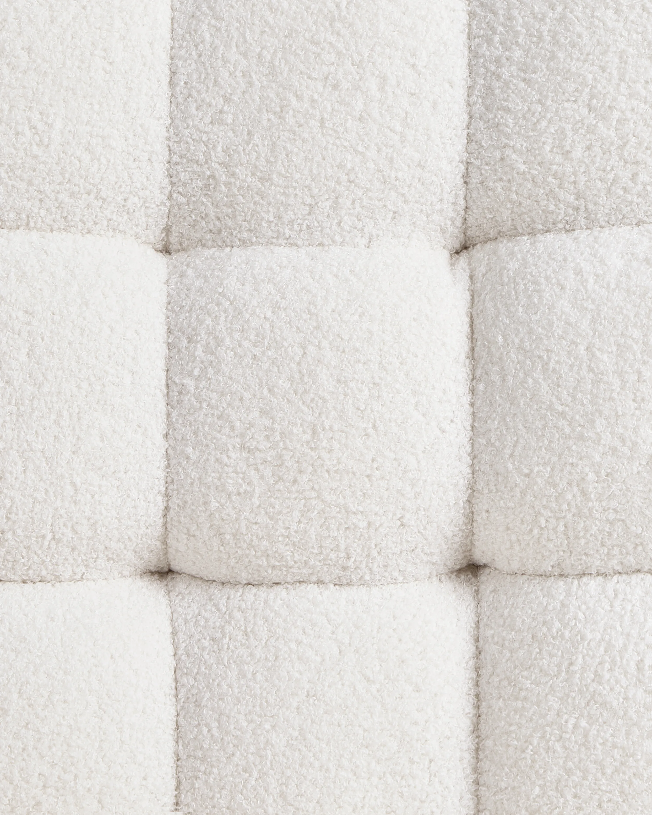 Fauteuil ALVESTA Bouclé Wit
