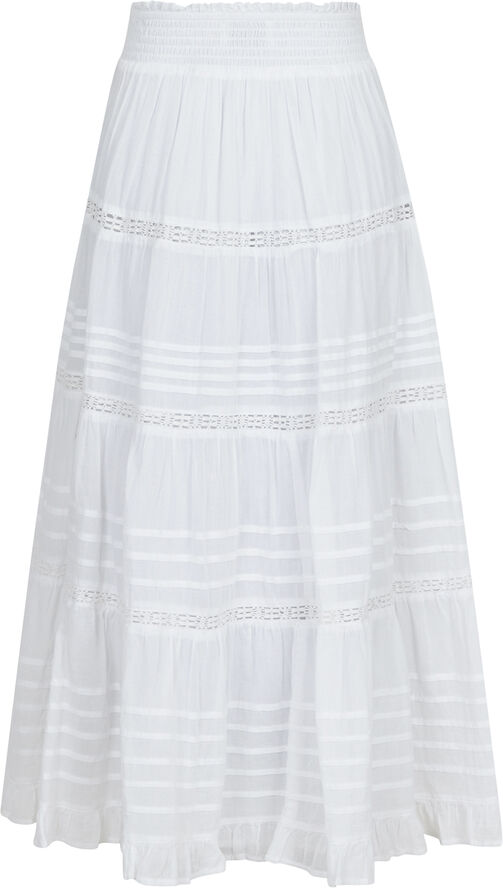 Neo Noir Felicia S Voile Skirt White