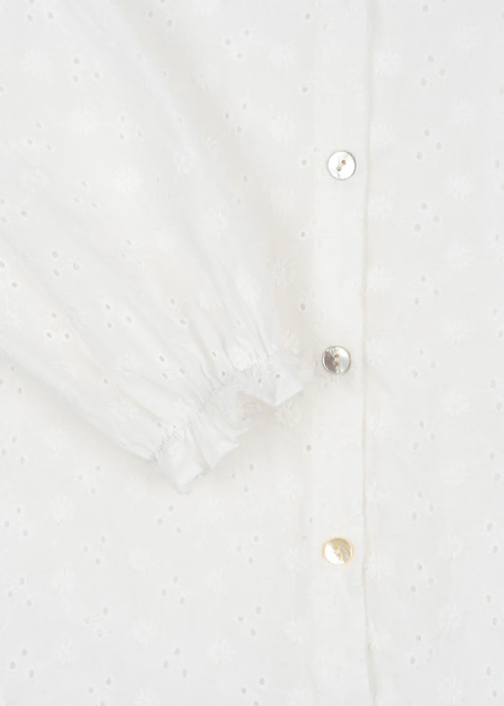 Lacey bluse - optic white - 2Y