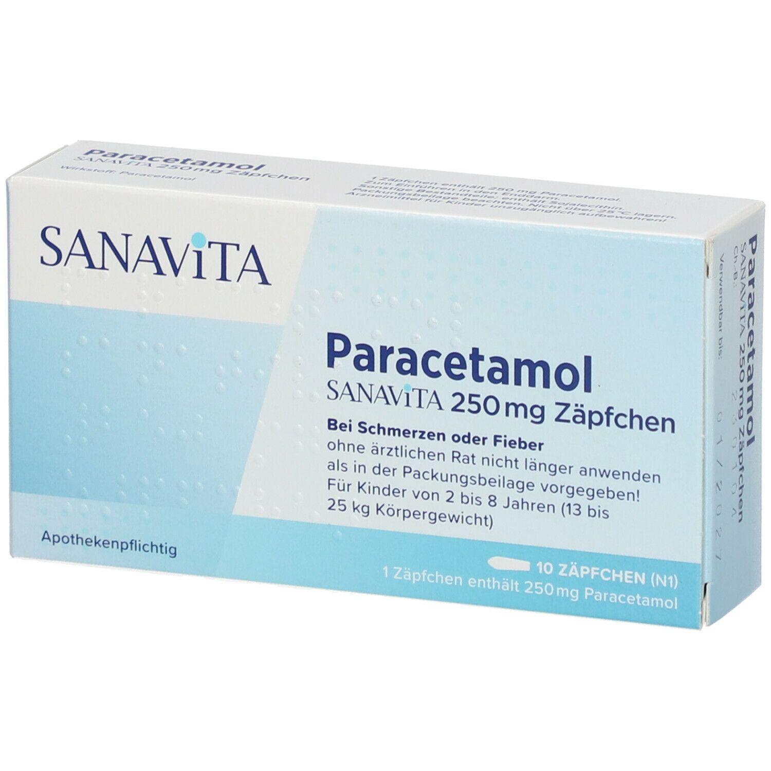 Sanavita Paracetamol 250 mg Zäpfchen