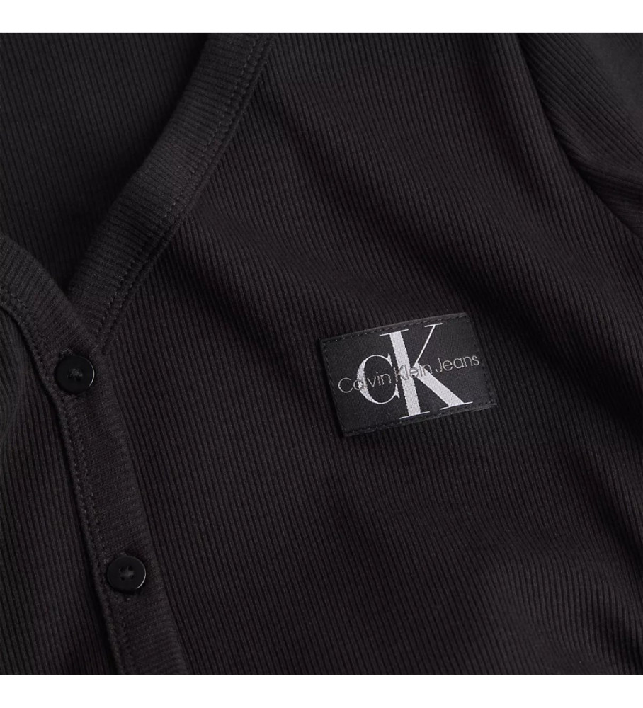 Vestido longo preto da Calvin Klein Jeans Label
