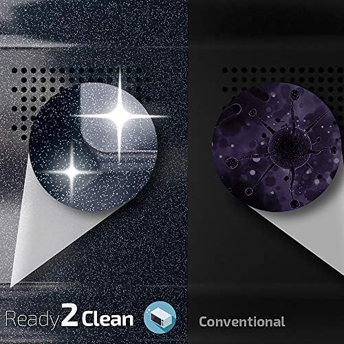Cecotec Micro ondes avec Gril de 23 L ProClean 6110 Comptoir. 1280W, Numérique, Revêtement Ready2Clean et Technologie 3DWave, Écran LED, Noire, avec finitions en Acier inoxydable : Cuisine et Maison