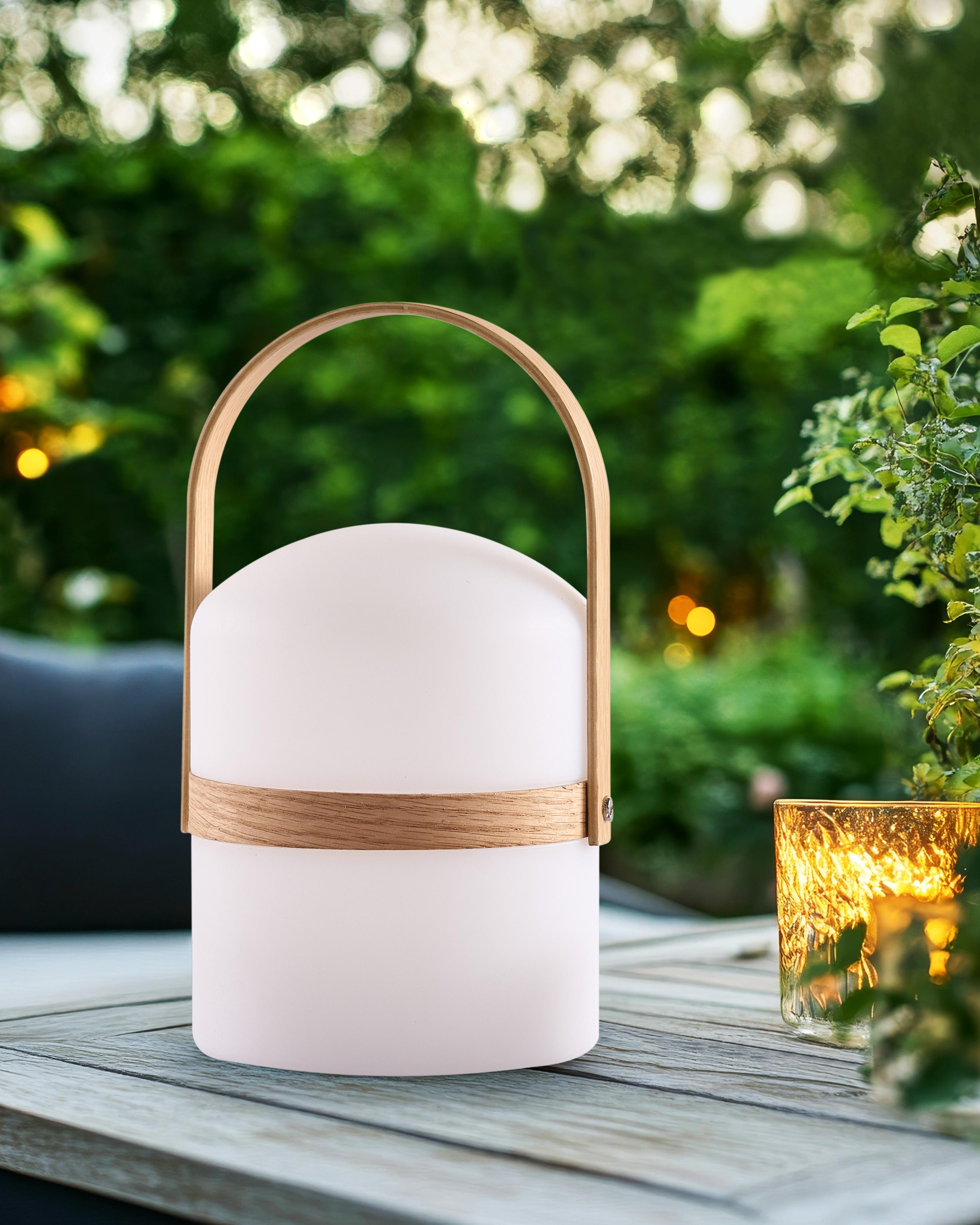 LED tafellamp voor buiten ESTERO met afstandsbediening Wit