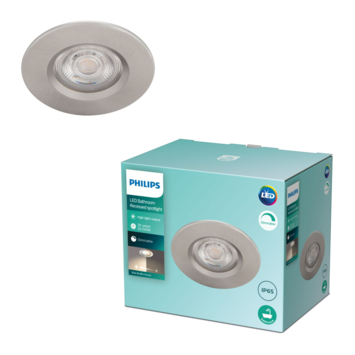 Philips inbouwspot Dive nikkel