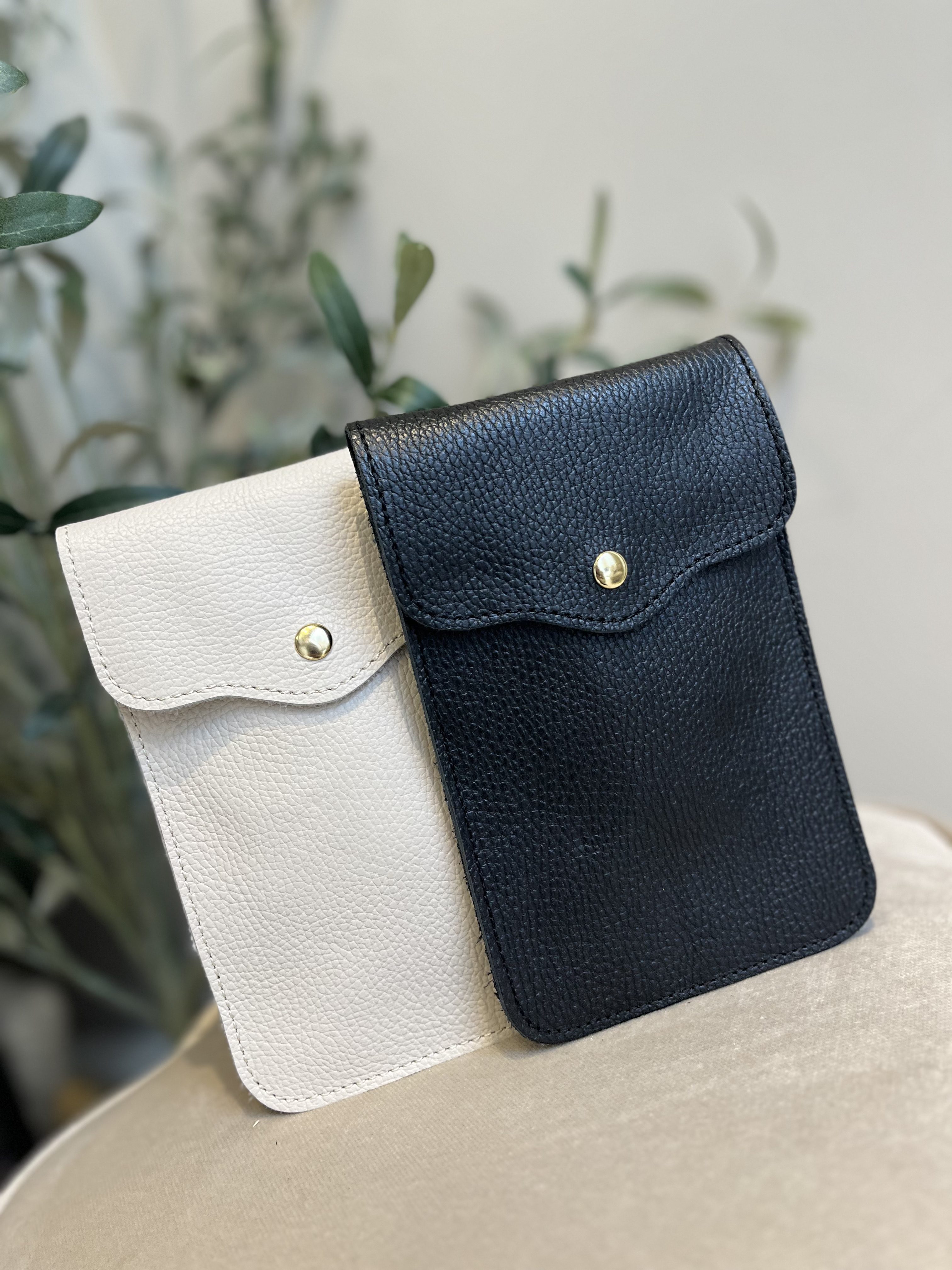 Nora Phone Bag Big - Ecru