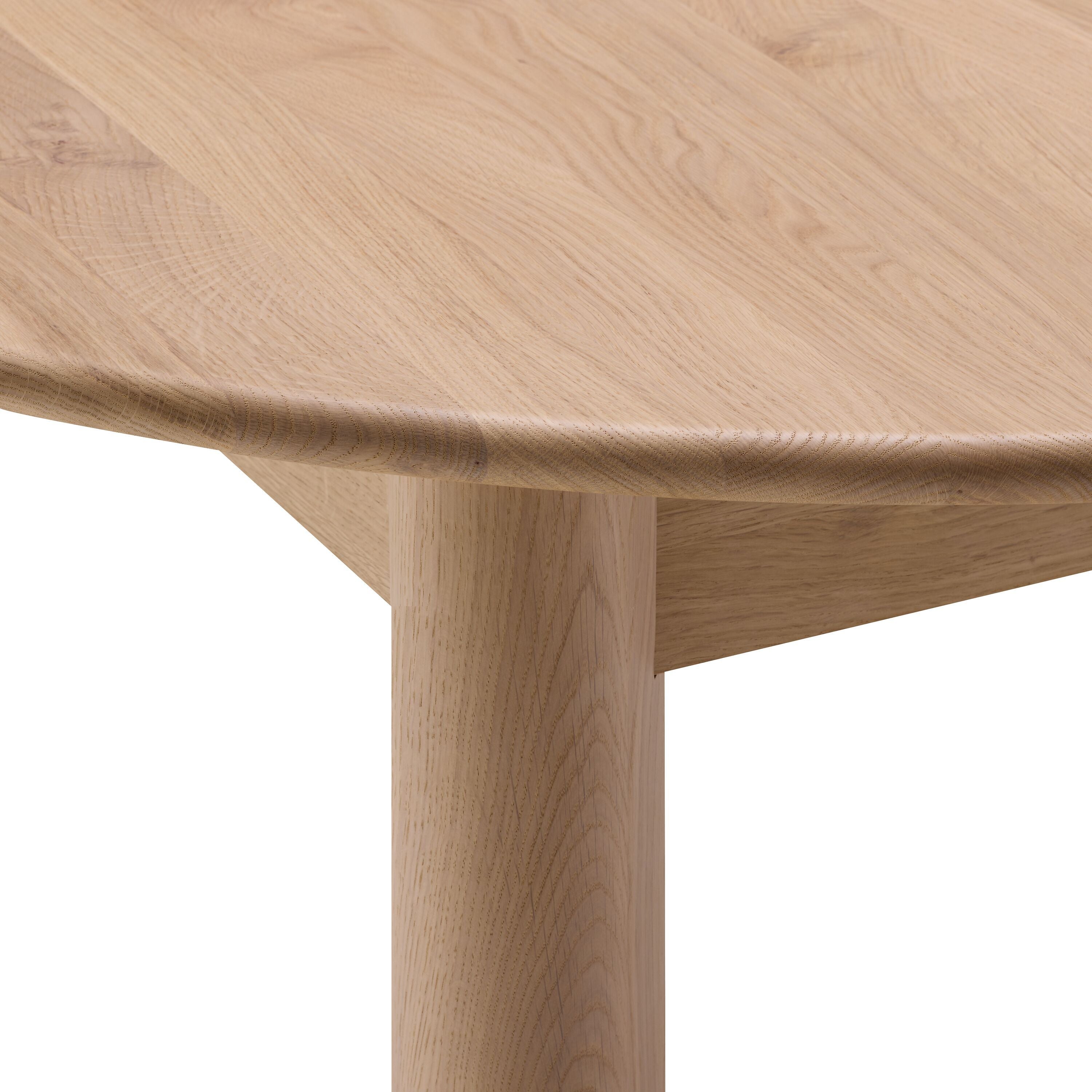 PURO Ausziehtisch - Eiche weiss / H: 75.0 cm