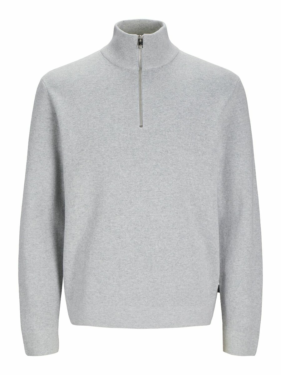 JACK & JONES<br>Suéter folgado com gola de pescador e meio zíper