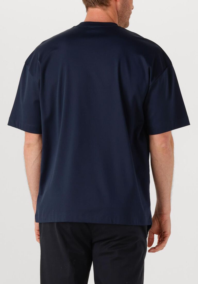donkerblauwe valenza t-shirt 1026 interlock supima oversized t shirt