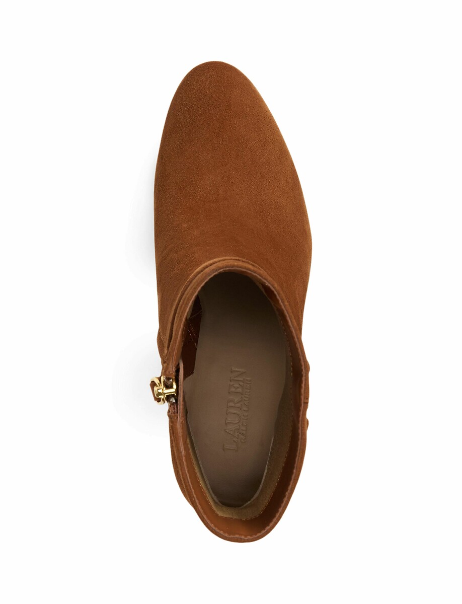 LAUREN RALPH LAUREN<br>Botas de camurça com salto Kellie