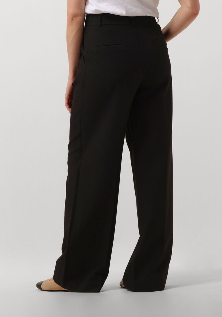 zwarte co'couture pantalon vola pleated long pant