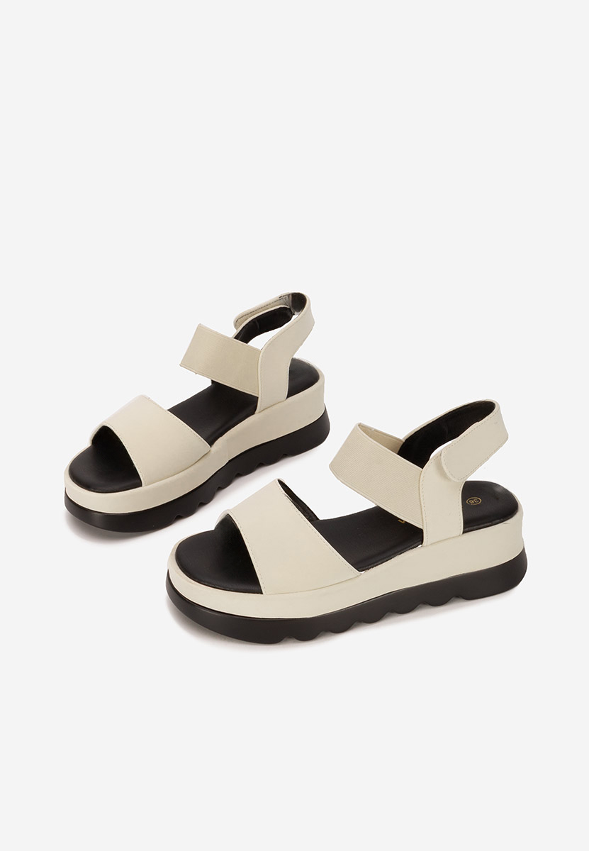 Sandales à plateforme beige Solea