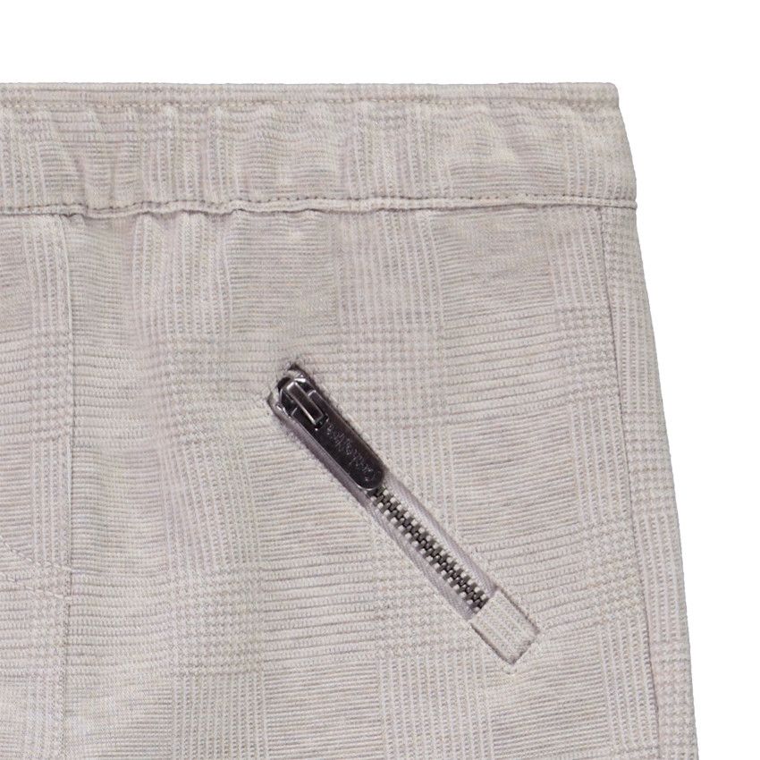 Jegging en milano à carreaux pour fille - Ecru