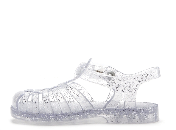 Meduse mules et sabots enfant sun boite argent