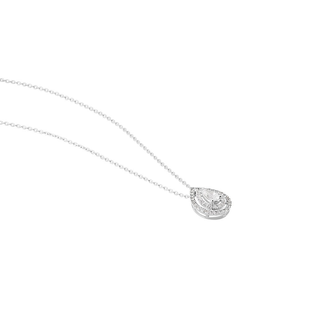 Pendentif Diamina Or Blanc Diamant
