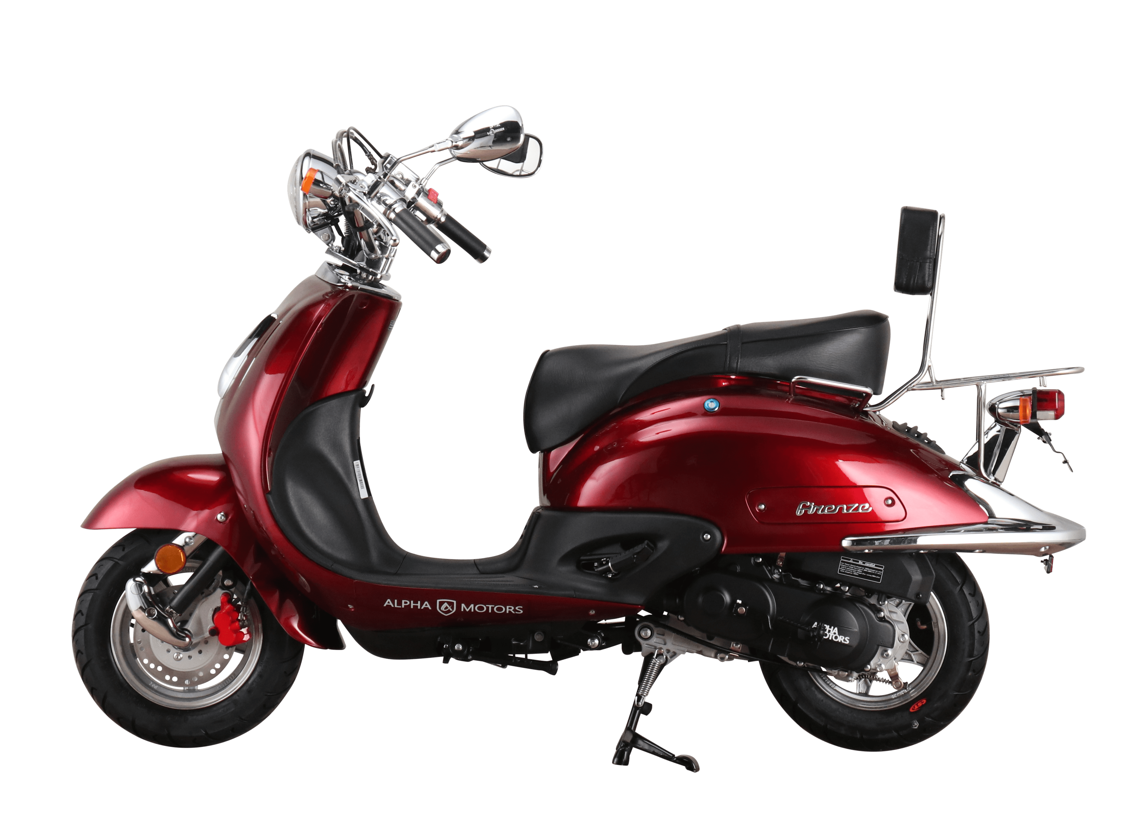 Alpha Motors Motorroller Retro Firenze 125 ccm 85 km/h EURO 5 weinrot