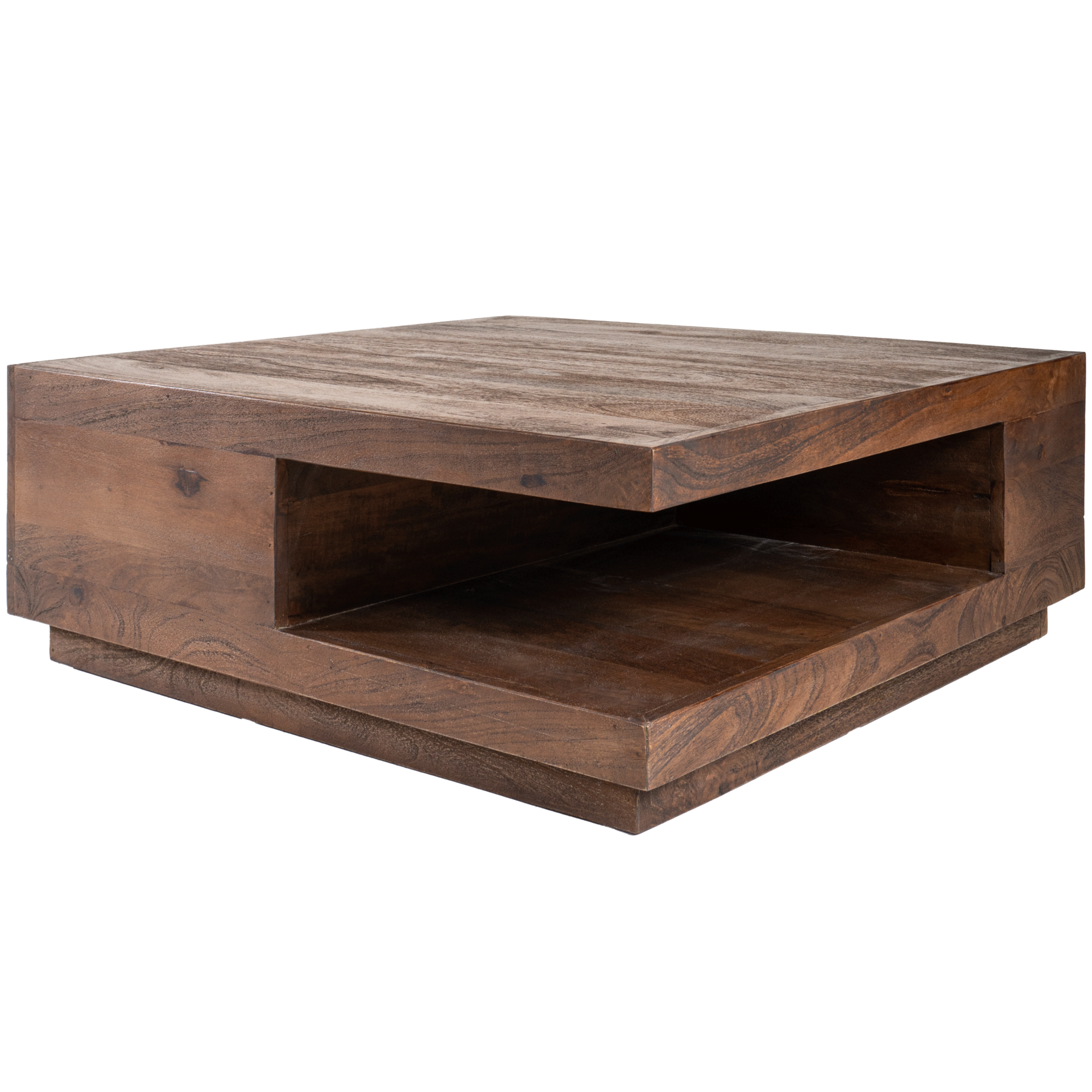 Salontafel Bram Mangohout 80x80 cm Espresso