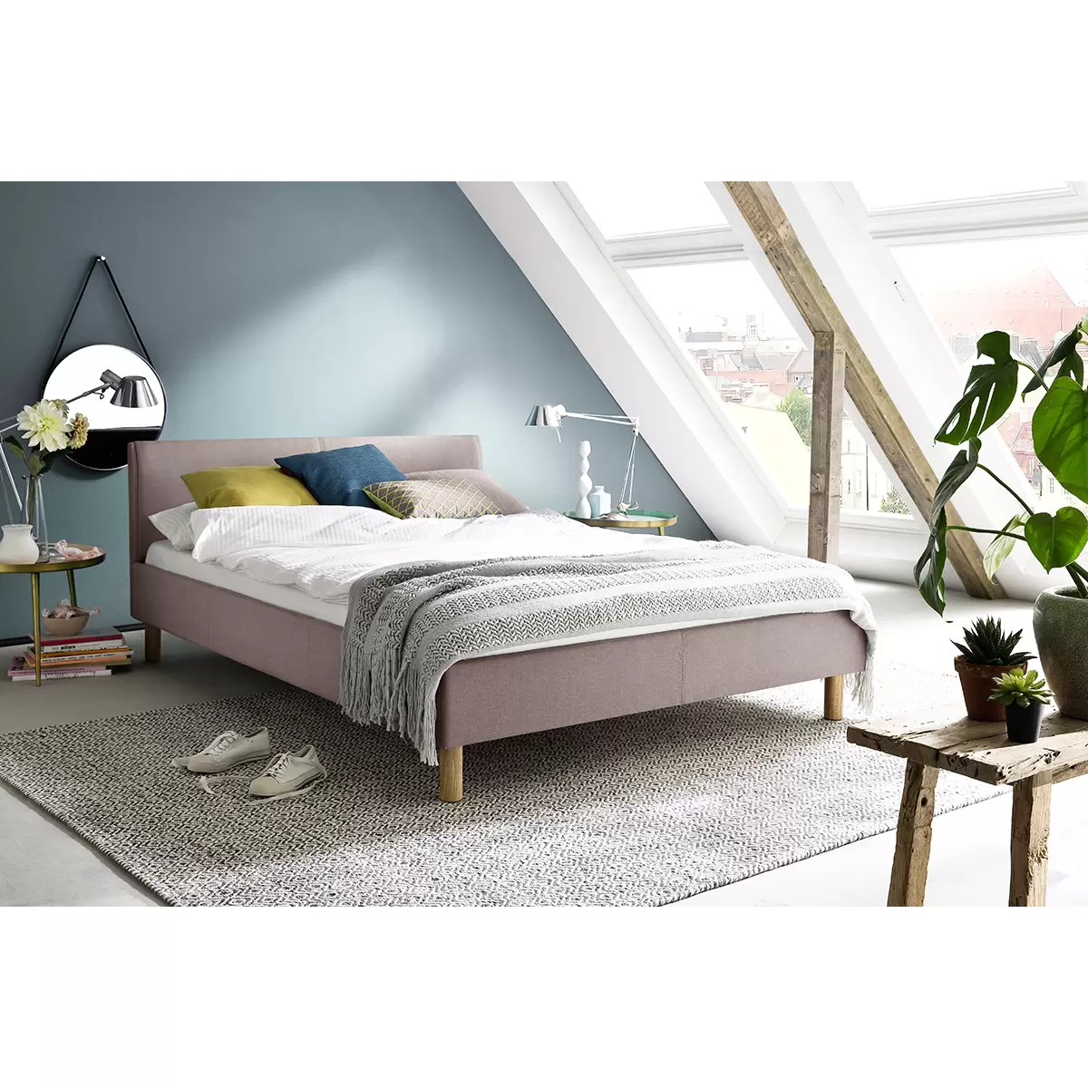 Polsterbett Lena 140x200 Rosa