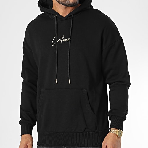 Sweat Capuche LL685 Noir Doré