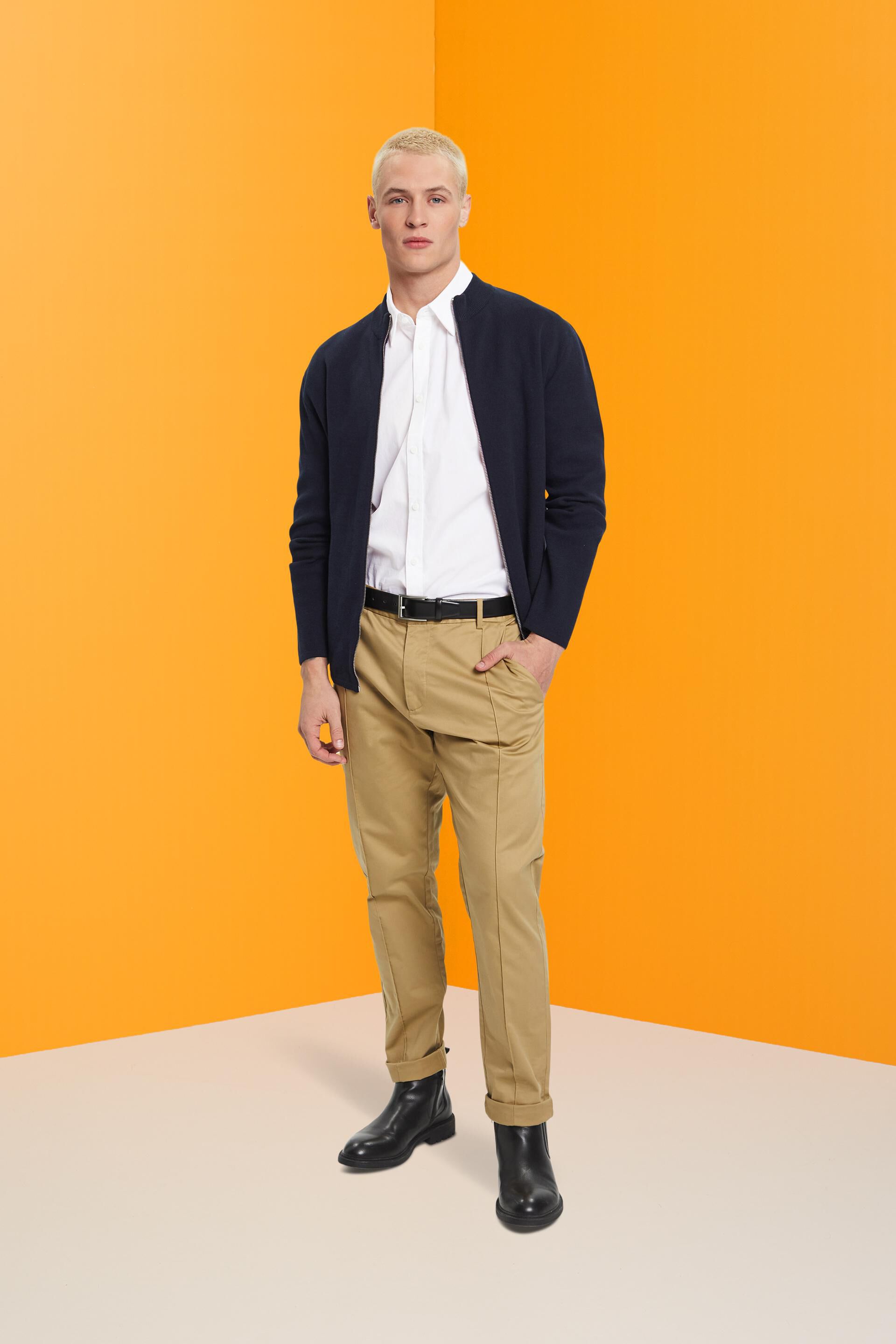Chemise en coton de coupe Slim Fit