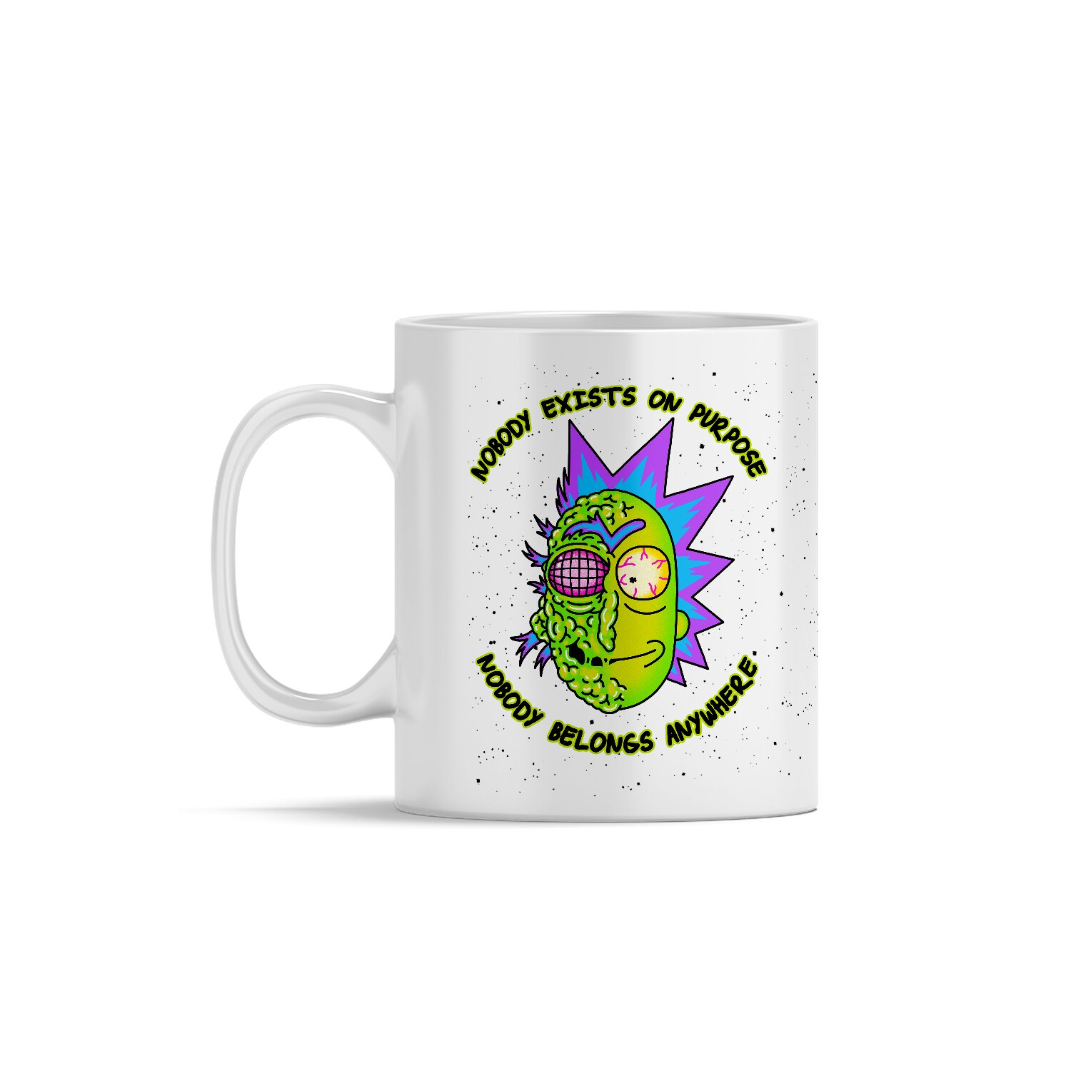 Rick and Morty Keramikbecher Muster Morty 010 Kaffee- und Teebecher