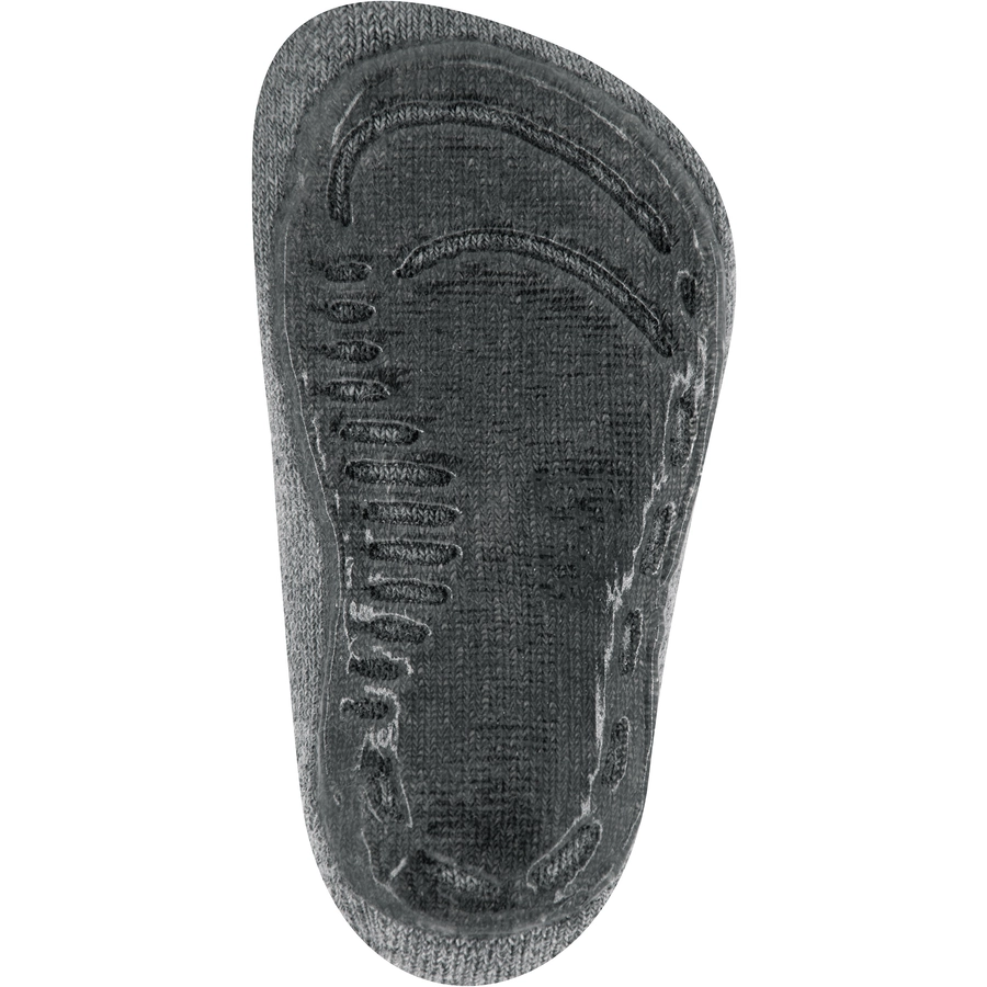 Ewers Stoppersocken SoftStep Uni grau melange