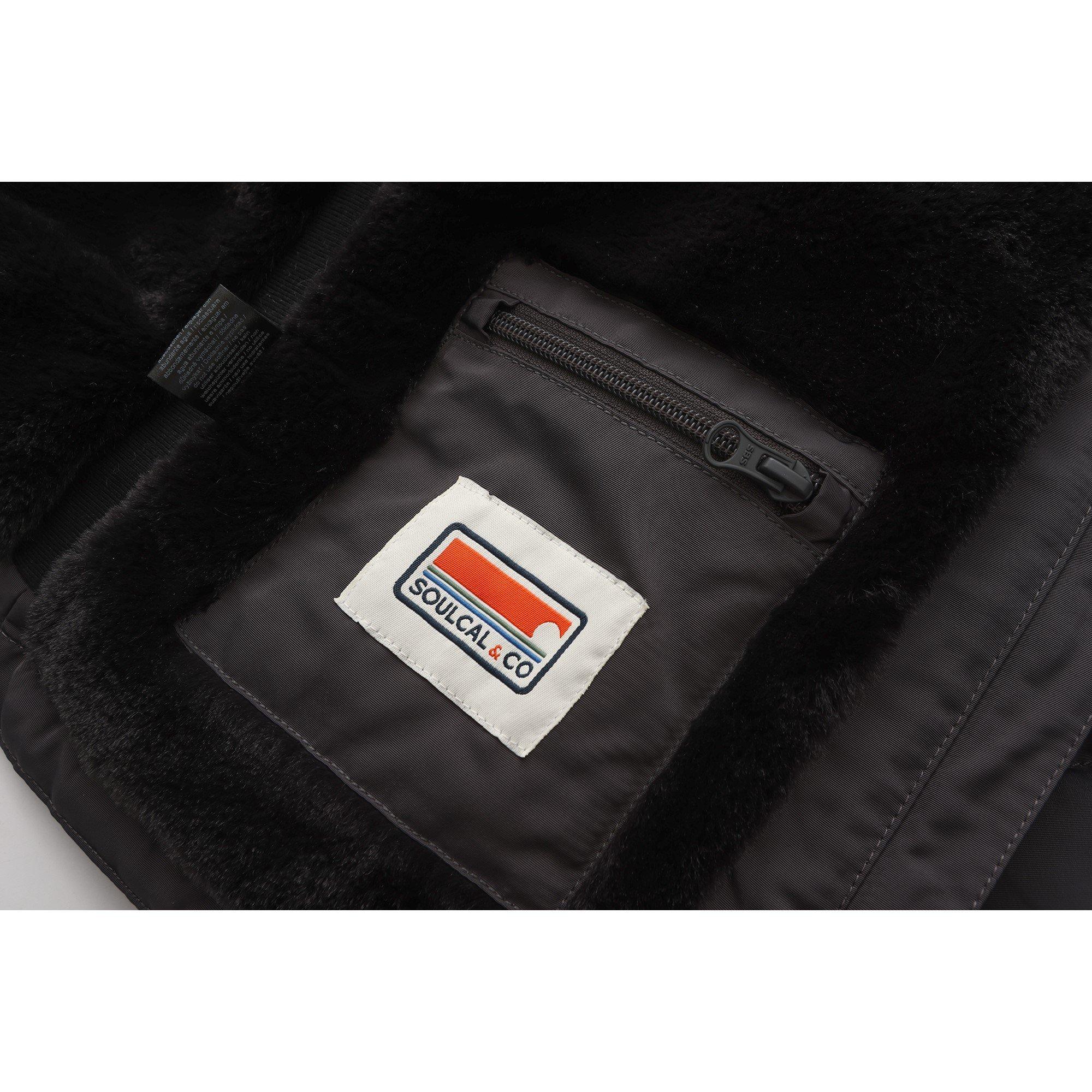 SoulCal Boys 2 Zip Bubble Jacket Junior
