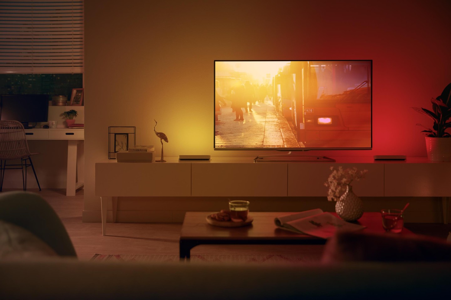 Philips Hue - White & Color Ambiance Play-Lysskinne 2-Pakke Hvid