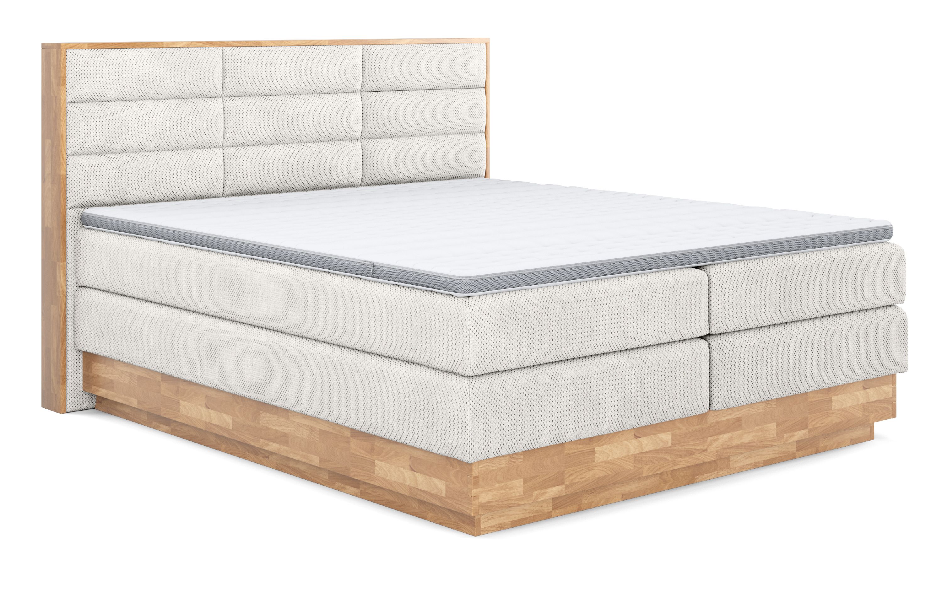 Boxspringbett VALMONDO INCANA 160X200 H2\/H2 creme