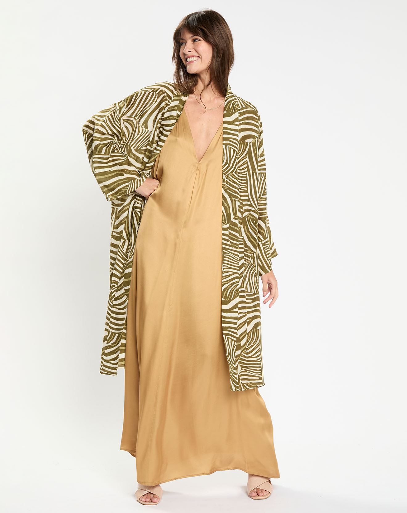 Lauren Vidal Kimono Jane verte