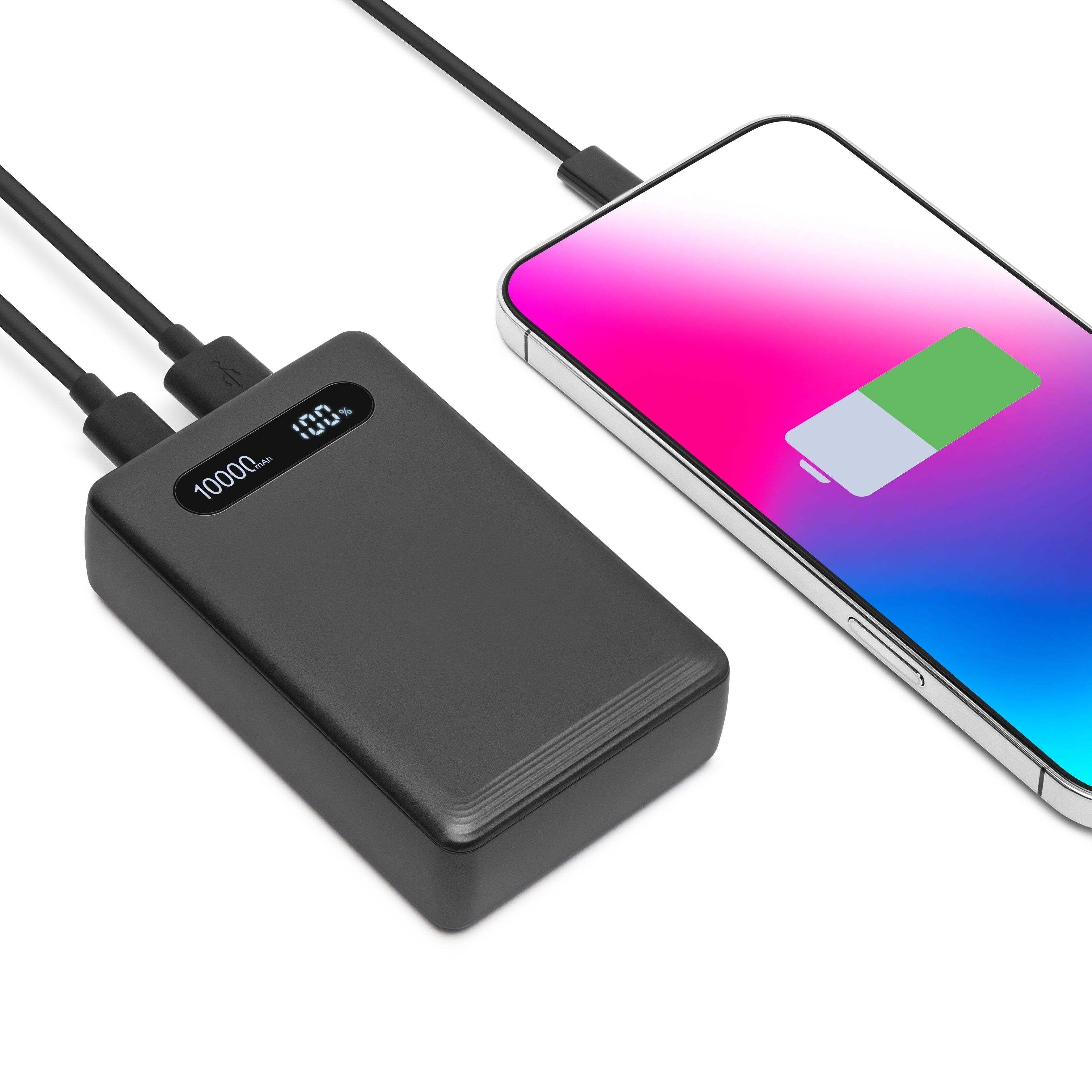 Linocell Powerbank 10000 mAh med 20W lading Svart