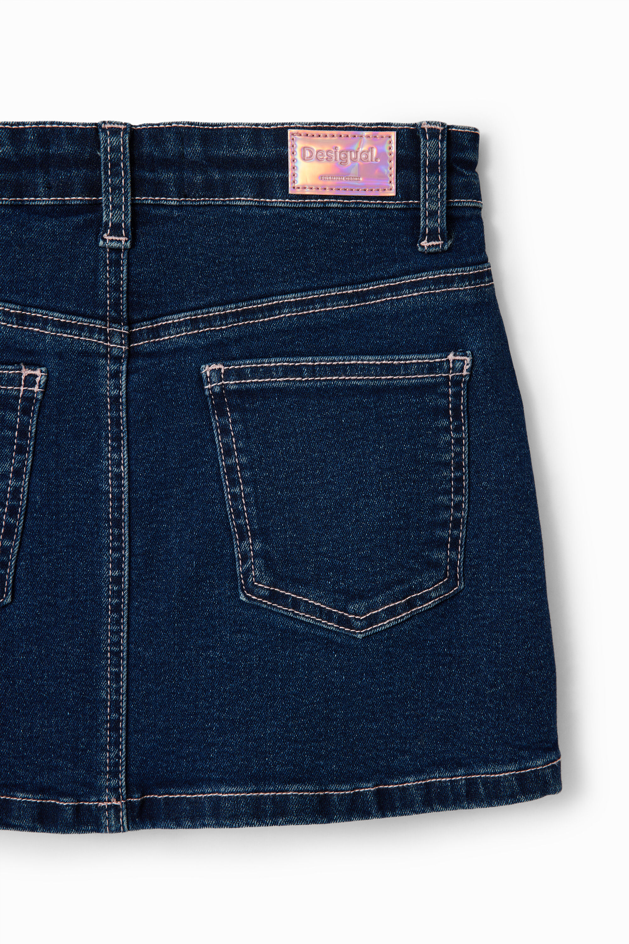 Mini-jupe jean strass