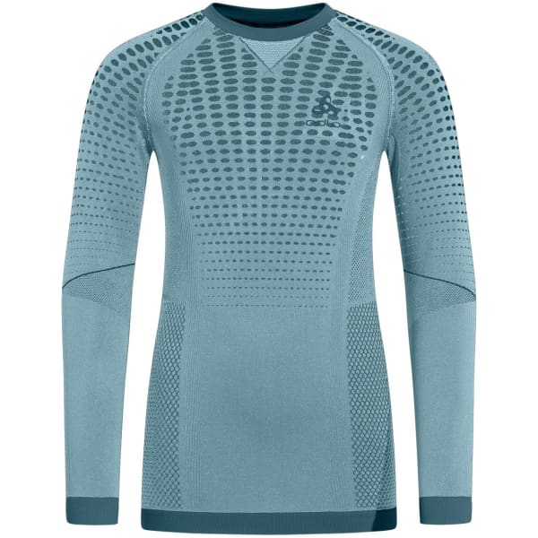 T-shirt thermique ODLO PERFORMANCE WARM KIDS BL TOP CREW NECK L/S PROVINCIAL BLUE