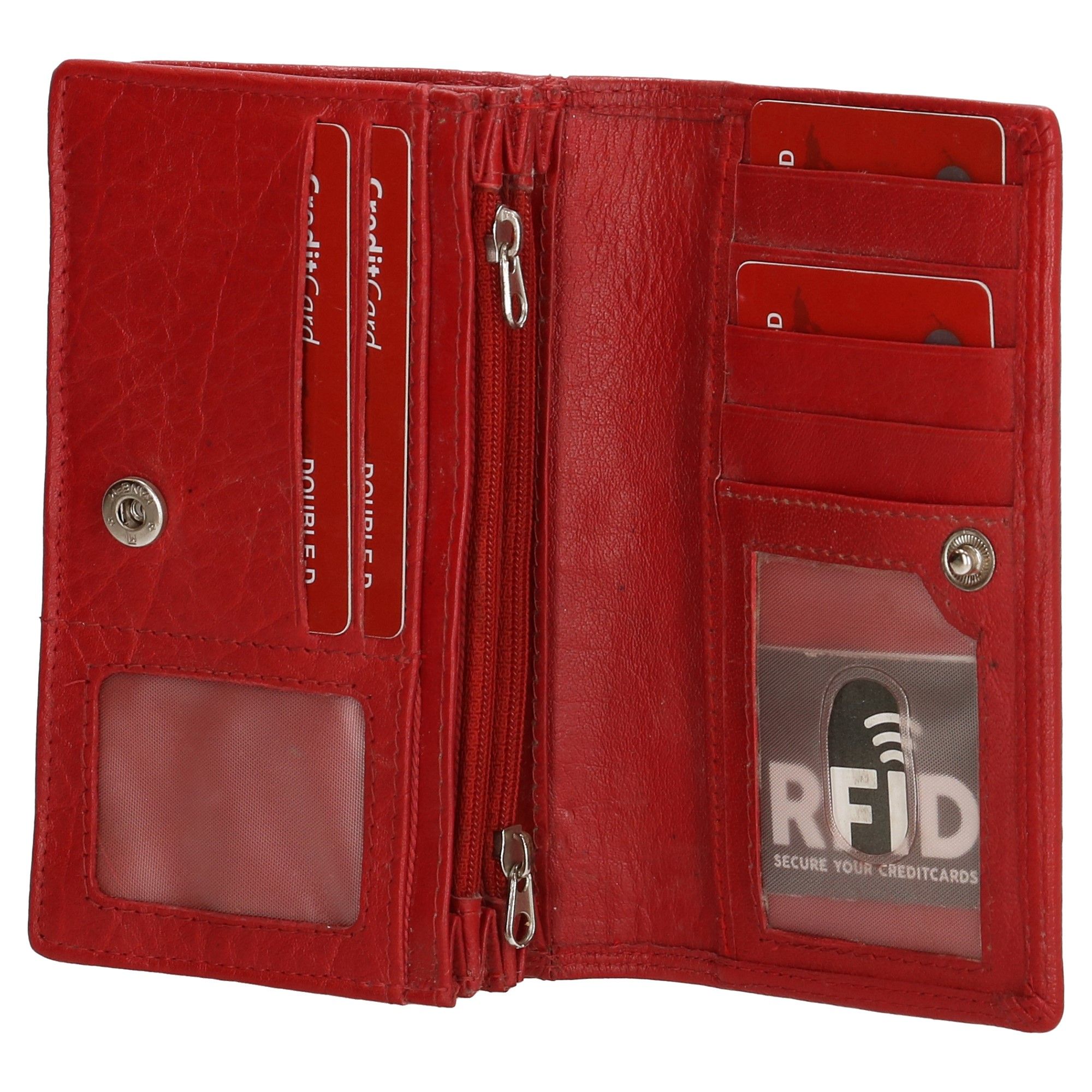 Double-D FH-Serie Portemonnee Rood