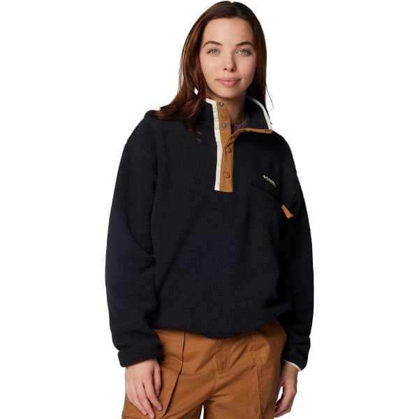 Sweat polaire COLUMBIA HELVETIA II CROPPED HALF SNAP FLEECE W BLACK