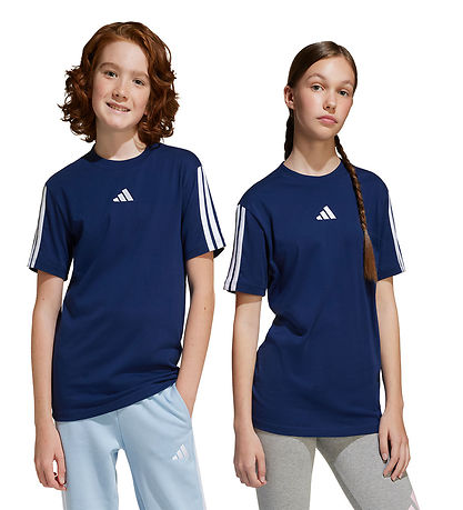 adidas Performance T-Shirt - J 3S - Dunkelblau/White