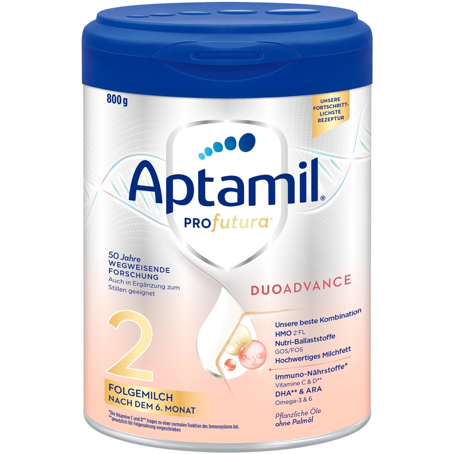 Aptamil Folgemilch Profutura Duo Advance 2 800 g nach dem 6. Monat
