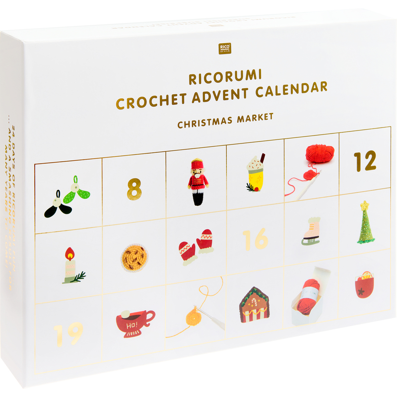 Rico Design Häkel-Adventskalender Ricorumi Christmas Market