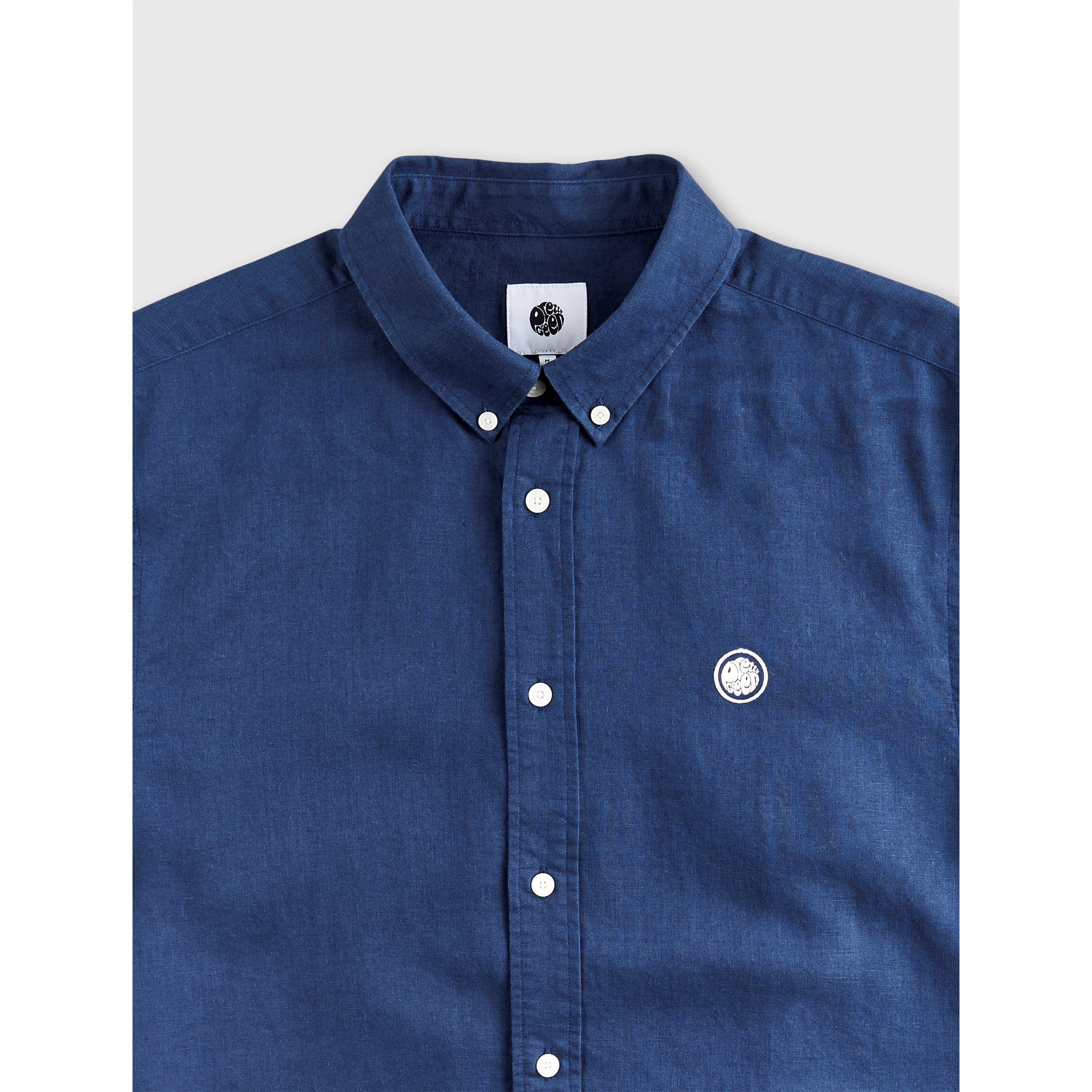 Pretty Green PG Linen SS Shirt Sn33